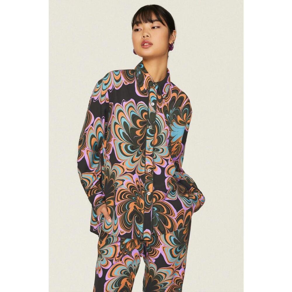Untitled in Motion Paisley Manifest Top Size M with Fabric Pull